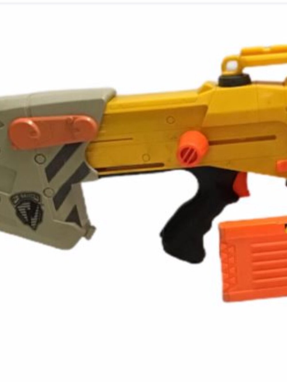 Nerf N-Strike Longshot Long Shot CS-6 Yellow with 18 round Magazine Clip w Darts